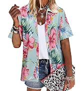 ZXZY Mama Shirt Hawaiian Short Sleeve Blouses Fourth of July